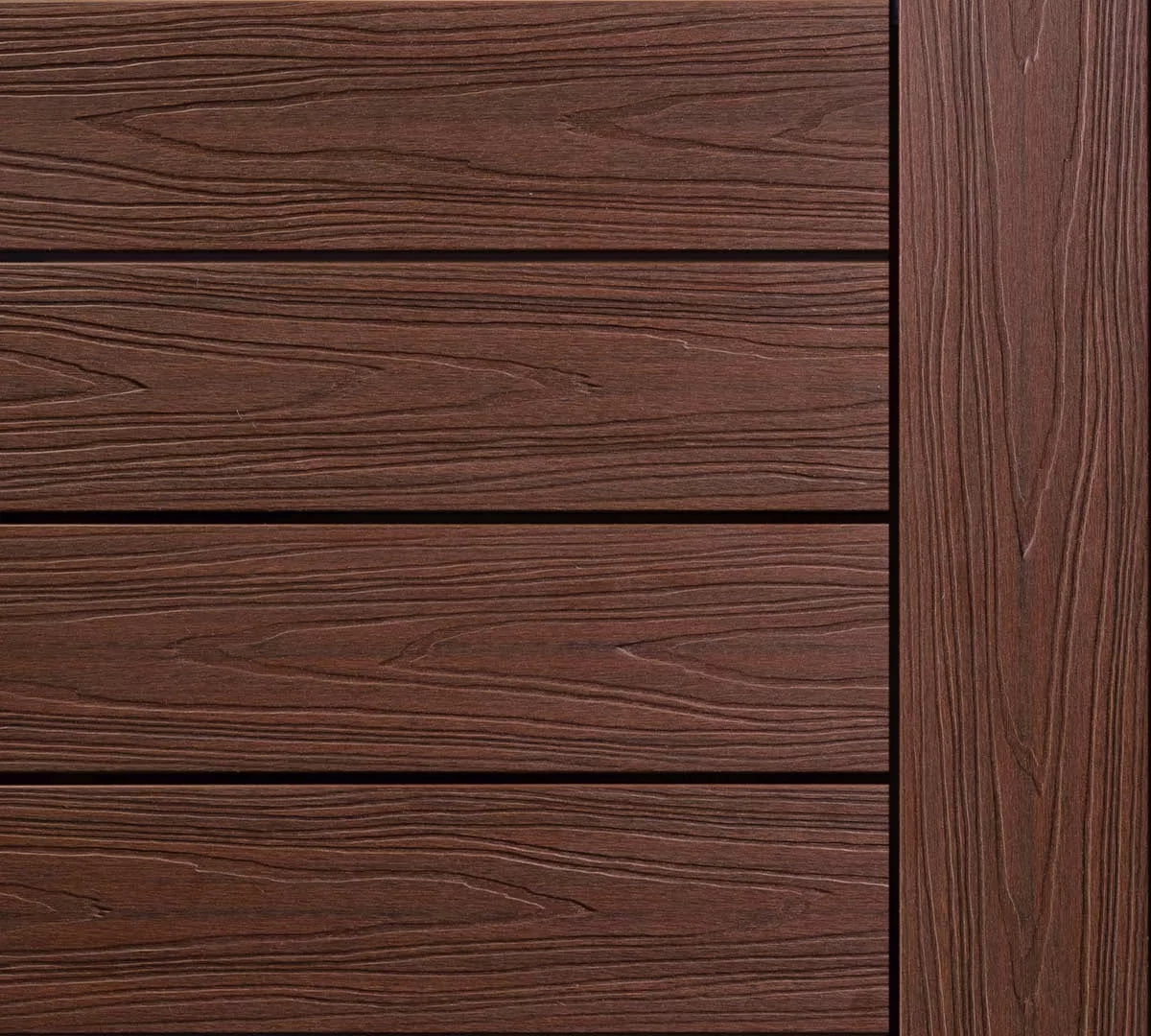 Ekodeck Designer Series Riverbank Red decking board
