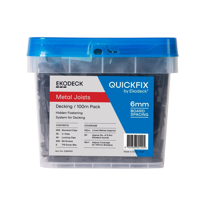 Quickfix For Ekodeck 6mm 100lm Kit – Metal Joists