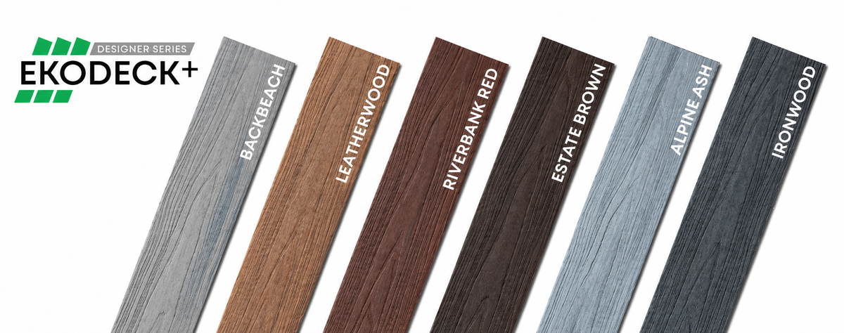 Ekodeck Designer Series decking colour range
